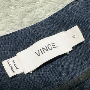 VINCE Blue Wool Stretch Straight Leg Career Dress Pants Women's 6 Office Work